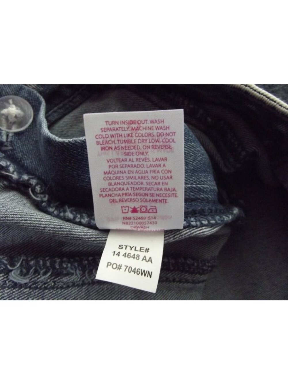NOBO Pleated Skirt Womens Junior Size 13 blue acid wash jean denim - Picture 12 of 12